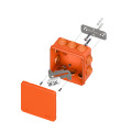 Коробка распаячная огнестойкая E45 100х100х50мм, 4P, 4мм², IP55, 10вв, EKF PROxima plc-kmfr-100-404