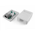 Розетка настенная 1 порт RJ45, FTP, кат.5e, Dual IDC, Hyperline SB1-1-8P8C-C5e-SH-WH