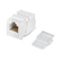 Вставка Keystone Jack, RJ-12(6р6с), Кат.3, без инструмента Toolless, белая, Cabeus KJ-RJ12-Toolless