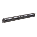 Патч-панель 1U, 19'', 24хRJ45, UTP, кат.6, Dual, ITK PP24-1UC6U-D05
