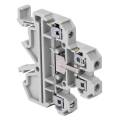 Клемма винтовая JXB 4мм2, двухур., серая, EKF plc-jxb-2-4/35L-gy