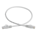 Патч-корд 4 пары, 2хRJ45, 0,5м, Кат.5e, UTP, серый, PVC, GENERICA PC01-C5EU-05M-G