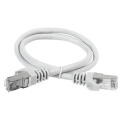 Патч-корд 4 пары, 2хRJ45, 10м, Кат.6A, S/FTP, серый, LSZH, ITK PC01-C6ASL-10M
