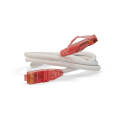Патч-корд 4 пары, 2хRJ45, 1м, Кат.5e, UTP, белый, LSZH, Hyperline PC-LPM-UTP-RJ45-RJ45-C5e-1M-LSZH-WH