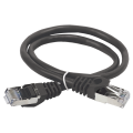 Патч-корд 4 пары, 2хRJ45, 1,5м, Кат.5e, FTP, черный, PVC, ITK PC09-C5EF-1M5