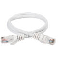 Патч-корд 4 пары, 2хRJ45, 5м, Кат.5e, UTP, белый, LSZH, ITK PC08-C5EUL-5M