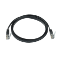 Патч-корд 4 пары, 2хRJ45, 2м, Кат.6, UTP, черный, PVC, плоский, ITK PC09-C06U-2M-FL