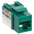 Модуль Keystone Jack кат.6A, UTP, 110 IDC, 90 град., зеленый, ITK CS1-1C6AU-11-02