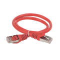 Патч-корд 4 пары, 2хRJ45, 10м, Кат.6, FTP, красный, PVC, ITK PC04-C6F-10M