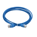 Патч-корд 4 пары, 2хRJ45, 2м, Кат.5e, UTP, синий, slim (тонкий), колпачок с язычком, LSZH, ITK PC03-C5EUL-2M-SL-WT