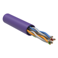 Кабель UTP 4 пары, Кат.6, внутр., 0,57мм, LSZH, фиолетовый, 305м, ITK LC1-C604-126