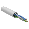 Кабель UTP 2 пары, Кат.5e, внутр., 0,48мм, LSZH, белый, 305м, GENERICA BC1-C5E02-128-305-G