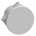 Коробка расп/ для о/п d75х40мм IP44, серая, (4 гермоввода), КМ41237, IEK UKO11-075-040-000-K41-44
