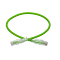 Патч-корд 4 пары, 2хRJ45, 5м, Кат.6, UTP, зеленый, LSZH, ленточный замок, ITK PC02-C06UL-5M-SC-RL