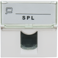 Розетка вставка 45х45мм c модулем Keystone 1*RJ45, кат.5e, UTP, без инстр. Tooless, SPL 200007