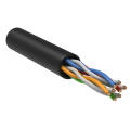Кабель UTP 4 пары, Кат.5e, внеш., 0,45мм, LDPE, черный, 305м, GENERICA BC3-C5E04-139-305-G