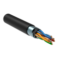 Кабель FTP 4 пары, Кат.5e, внеш., 0,52мм, LDPE, черный, 305м, РФ, ITK LC3-C5E04-339-S-P-R