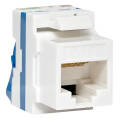 Модуль Keystone Jack кат.6, UTP, без инструмента Toolless 180 град., синий, TERACOM TRCS-KSTN-RT180-6UTP-BLU