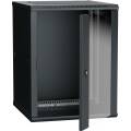 ITK Шкаф LINEA W 12U 600х600мм дверь стекло черный RAL9005