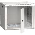 ITK Шкаф LINEA W 6U 600х450мм дверь стекло серый RAL7035