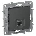 IEKETIKA Розетка компьютерная RJ45 категория 6 UTP 6712531 графит IEK