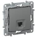 IEKETIKA Розетка компьютерная RJ45 категория 5Е UTP 6715411 мокрый асфальт IEK