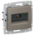 IEKVALENA Розетка компьютерная RJ45 категория 5Е UTP 6945381 капучино IEK
