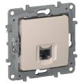IEKETIKA Розетка компьютерная RJ45 категория 5Е UTP 6711411 песочный IEK