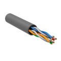 Кабель UTP 4 пары, Кат.5e, внутр., 0,52мм, LSZH нг(А)-HF, серый, 305м, ITK LC1-C5E04-121-T-P-R