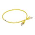 Шнур коммутационный RJ 45 - категория 6a - S/FTP - PVC - экранированный - 0,5 м - желтый