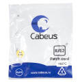 Патч-корд телефонный 2х6р4с, белый, PVC, 1м, Cabeus PC-TEL-RJ12-1m 