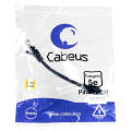 Патч-корд 4 пары, 2хRJ45, 0,15м, Кат.5e, UTP, черный, LSZH, Cabeus PC-UTP-RJ45-Cat.5e-0.15m-BK-LSZH