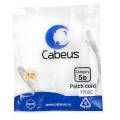 Патч-корд 4 пары, 2хRJ45, 0,3м, Кат.5e, FTP, серый, PVC, Cabeus PC-FTP-RJ45-Cat.5e-0.3m