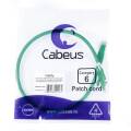 Патч-корд 4 пары, 2хRJ45, 0,3м, Кат.6, UTP, зеленый, LSZH, Cabeus PC-UTP-RJ45-Cat.6-0.3m-GN-LSZH