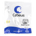 Патч-корд 4 пары, 2хRJ45, 0,15м, Кат.5e, UTP, белый, LSZH, Cabeus PC-UTP-RJ45-Cat.5e-0.15m-WH-LSZH