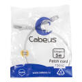 Патч-корд 4 пары, 2хRJ45, 0,5м, Кат.5e, FTP, серый, PVC, Cabeus PC-FTP-RJ45-Cat.5e-0.5m