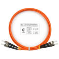 Шнур оптический ST/UPC-ST/UPC, МM, 62,5/125, 2м, Duplex, оранж., Cabeus FOP-62-ST-ST-2m