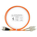 Шнур оптический SC/UPC-FC/UPC, МM, 62,5/125, 1м, Duplex, оранж., Cabeus FOP-62-SC-FC-1m