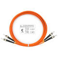 Шнур оптический ST/UPC-ST/UPC, МM, 62,5/125, 3м, Duplex, оранж., Cabeus FOP-62-ST-ST-3m