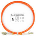 Шнур оптический LC/UPC-LC/UPC, МM, 62,5/125, 1,5м, Duplex, оранж., Cabeus FOP-62-LC-LC-1,5m 