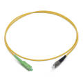 Шнур оптический SC/APC-FC/UPC, SM, 1,5м, Simplex, желтый,Cabeus FOP(s)-9-SC/APC-FC/UPC-1,5m