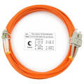 Шнур оптический LC/UPC-SC/UPC, МM, 62,5/125, 7м, Duplex, оранж., Cabeus FOP-62-LC-SC-7m