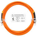 Шнур оптический ST/UPC-ST/UPC, МM, 62,5/125, 7м, Duplex, оранж., Cabeus FOP-62-ST-ST-7m