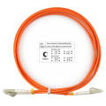 Шнур оптический LC/UPC-LC/UPC, МM, 62,5/125, 2м, Duplex, оранж., Cabeus FOP-62-LC-LC-2m