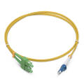 Шнур оптический SC/APC-LC/UPC, SM, 1,5м, Duplex, желтый, Cabeus FOP(d)-9-SC/APC-LC/UPC-1,5m