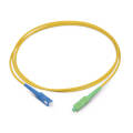 Шнур оптический SC/APC-SC/UPC, SM, 1,5м, Simplex, желтый, Cabeus FOP(s)-9-SC/APC-SC/UPC-1,5m