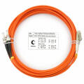 Шнур оптический LC/UPC-ST/UPC, МM, 62,5/125, 7м, Duplex, оранж., Cabeus FOP-62-LC-ST-7m