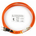 Шнур оптический LC/UPC-ST/UPC, МM, 62,5/125, 3м, Duplex, оранж., Cabeus FOP-62-LC-ST-3m