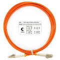 Шнур оптический LC/UPC-LC/UPC, МM, 62,5/125, 3м, Duplex, оранж., Cabeus FOP-62-LC-LC-3m