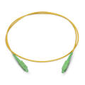 Шнур оптический SC/APC-SC/APC, SM, 1,5м, Simplex, желтый, Cabeus FOP(s)-9-SC/APC-SC/APC-1,5m
